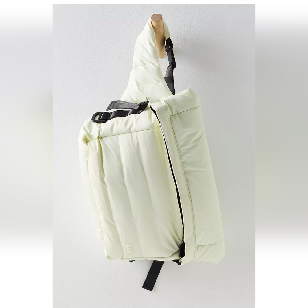 Rains Cream Padded Backpack